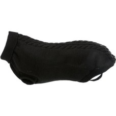 Trixie μάλλινο ζεστό πουλόβερ kenton για σκύλους με θηλιές για τα πίσω πόδια μαύρο