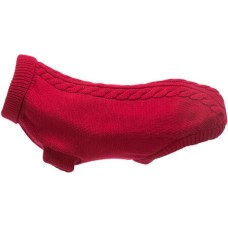Trixie μάλλινο ζεστό πουλόβερ kenton για σκύλους με θηλιές για τα πίσω πόδια κόκκινο