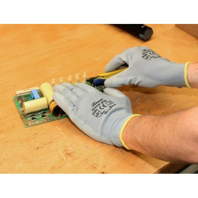 Keron γάντια ακριβείας μηχανικής Gnitter γκρι, ιδανικά για βιομηχανική χρήση