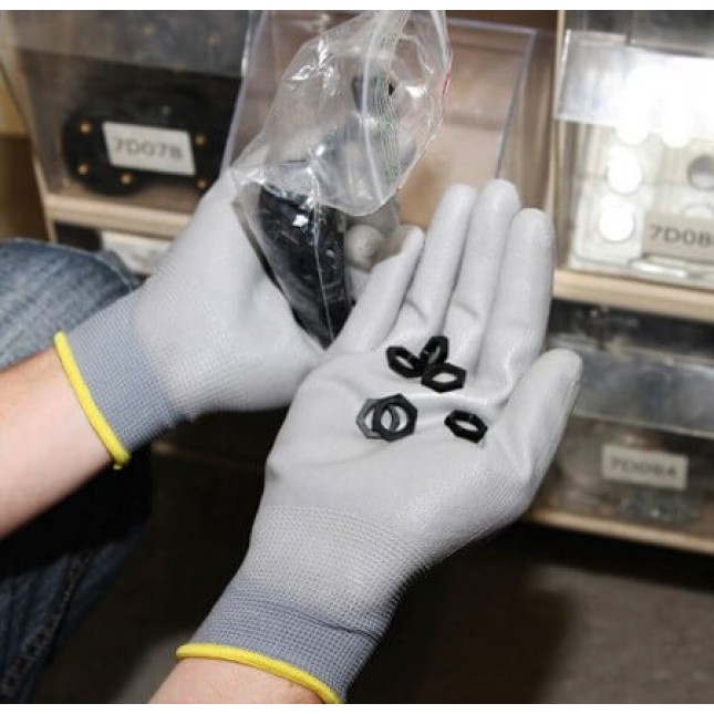 Keron γάντια ακριβείας μηχανικής Gnitter γκρι, ιδανικά για βιομηχανική χρήση