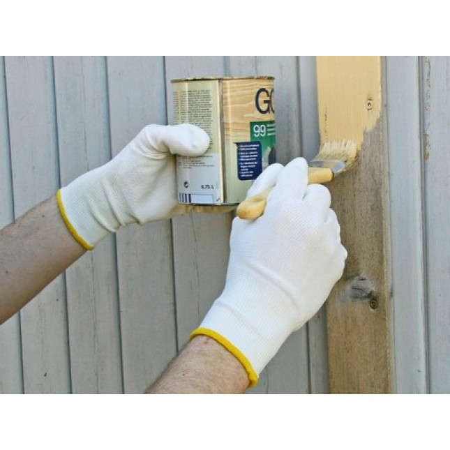 Keron γάντια ακριβείας μηχανικής Gnitter άσπρα, ιδανικά για βιομηχανική χρήση