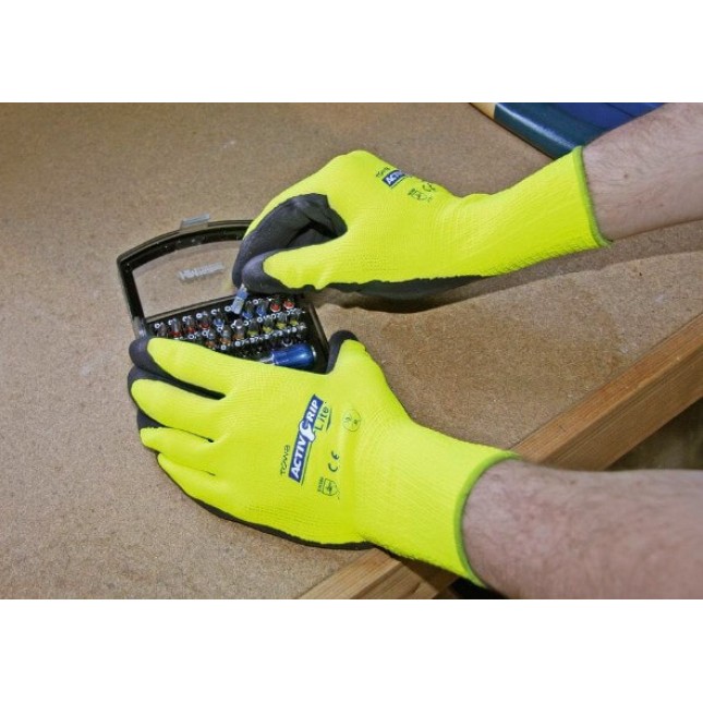 Keron γάντια Activ Grip Lite από πολυεστέρα με επίστρωση απο λατέξ