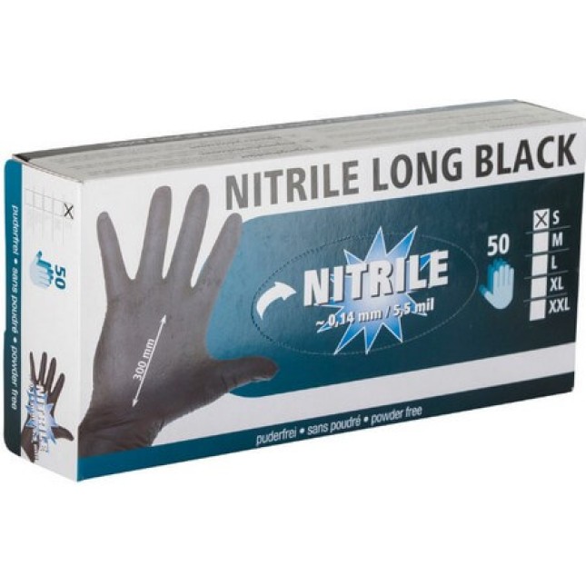 Keron γάντια νιτριλίου για όλες τις χρήσεις μαύρα, κατάλληλο ως γάντι αρμέγματος