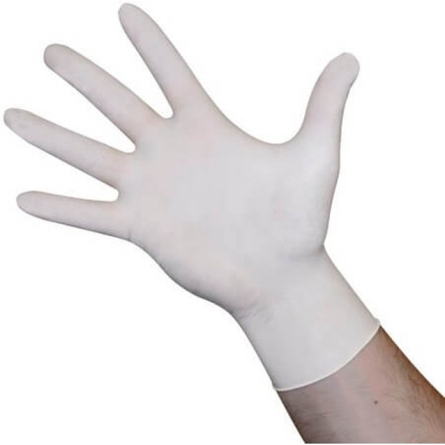 Kerbl γάντια μιας χρήσεως Latex, 100 τμχ, με ελαφριά πούδρα