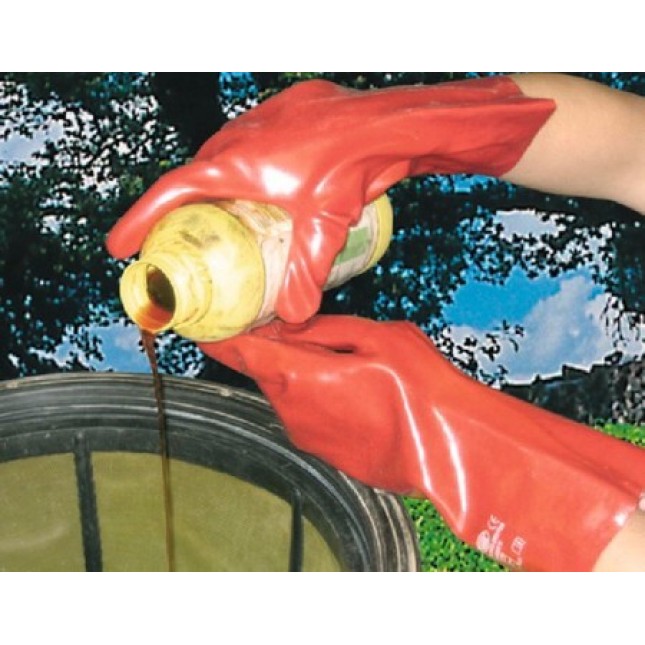 Keron προστατευτικά γάντια PVC Protecton, καφέ-κόκκινο, Size 10/XL Keron προστατευτικά γάντια PVC Protecton, καφέ-κόκκινο, Size 10/XL