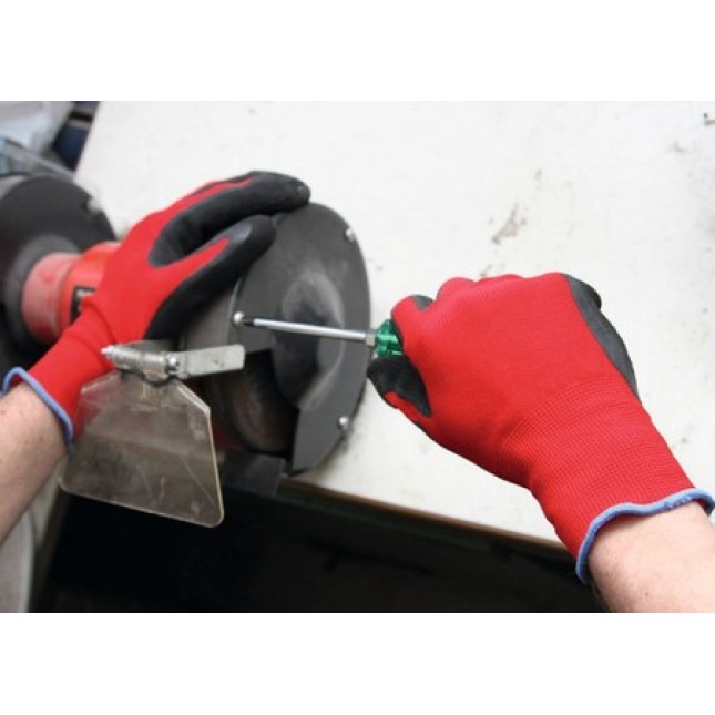 Keron γάντια SmoothGrip με μαλακή επίστρωση αφρού λατέξ