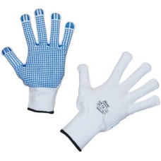 Keron γάντια άνευ ραφής FineGrip, μπλε/άσπρα, πολύ ανθεκτικό στην τριβή