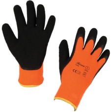 Keron χειμερινά γάντια λατεξ IceGrip, πορτοκαλί, με ζεστή ακρυλική επένδυση