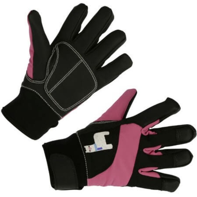 Keron χειμερινά παιδικά γάντια, ροζ-μαύρο, 6-8 ετών