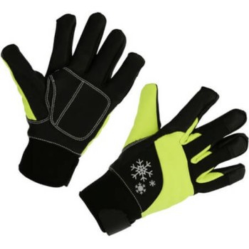 Keron χειμερινά παιδικά γάντια, κίτρινο-μαύρο, 8-11 ετών