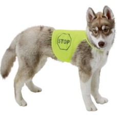 Kerbl safety vest back length γιλέκο κίτρινο φωσφοριζέ για μοδάτους σκύλους