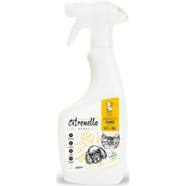 Perfect Care Citronella Spray Καλλυντική Λοσιόν Προστασίας για σκύλους και γάτες