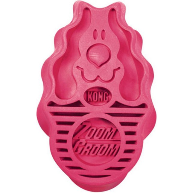Kong βούρτσα dog zoomgroom ροζ Kong βούρτσα dog zoomgroom ροζ