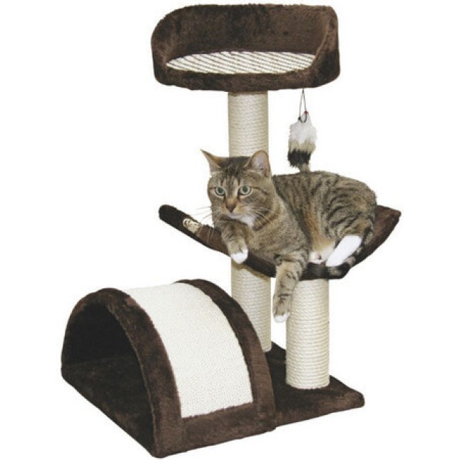 Kerbl cat tree safari dark brown, 38x38x60cm