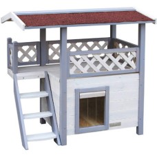 Kerbl cat house σπίτι γάτας διώροφο κατάλληλο για όλες τις γάτες που μένουν έξω Kerbl cat house σπίτι γάτας διώροφο κατάλληλο για όλες τις γάτες που μένουν έξω