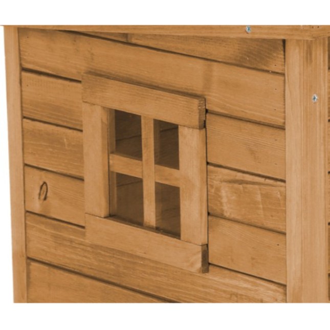 Kerbl Σπίτι Rustica καφέ-πράσινο 57x45x43cm Kerbl Σπίτι Rustica καφέ-πράσινο 57x45x43cm