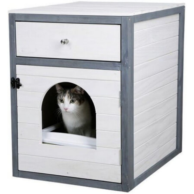 Kerbl Σπίτι γάτας εσωτερικού χώρου μπορεί να ενσωματωθεί μαξιλάρι κρεβατιού ή τουαλέτα γάτας