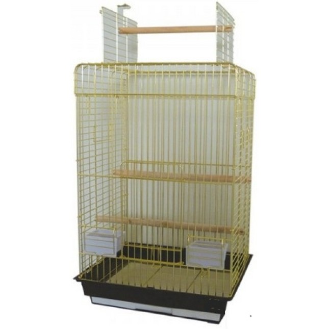 Κλουβί παπαγάλου με άνοιγμα χρυσό 52x41,5x78,5cm Κλουβί παπαγάλου με άνοιγμα χρυσό 52x41,5x78,5cm