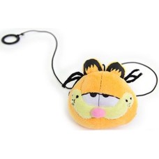 Garfield λούτρινο παιχνίδι γάτας με σχοινάκι για το χέρι  8cm το κεφάλι+ 53cm το σχοινί