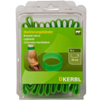 Kerbl λουράκι ποδιού με Velcro, 36cm μήκος, πράσινο, 10τεμ Kerbl λουράκι ποδιού με Velcro, 36cm μήκος, πράσινο, 10τεμ