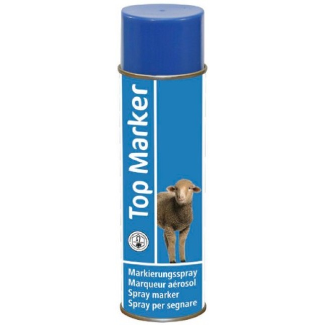 Kerbl σπρέι μαρκαρίσματος TopMarker, μπλε, 500 ml,για γρήγορη σήμανση αιγοπροβάτων.