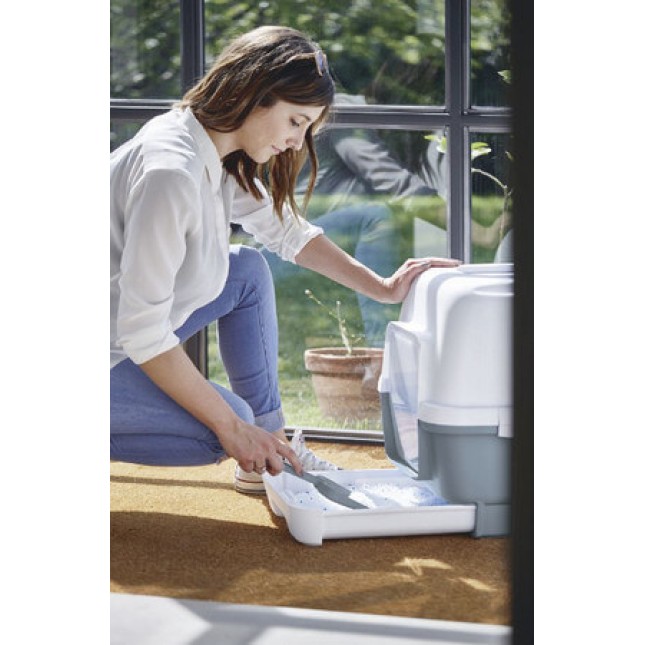 Kerbl Cat Litter Tray Cathy κλειστή τουαλέτα γάτας με χειρολαβή για εύκολη μεταφορά Kerbl Cat Litter Tray Cathy κλειστή τουαλέτα γάτας με χειρολαβή για εύκολη μεταφορά
