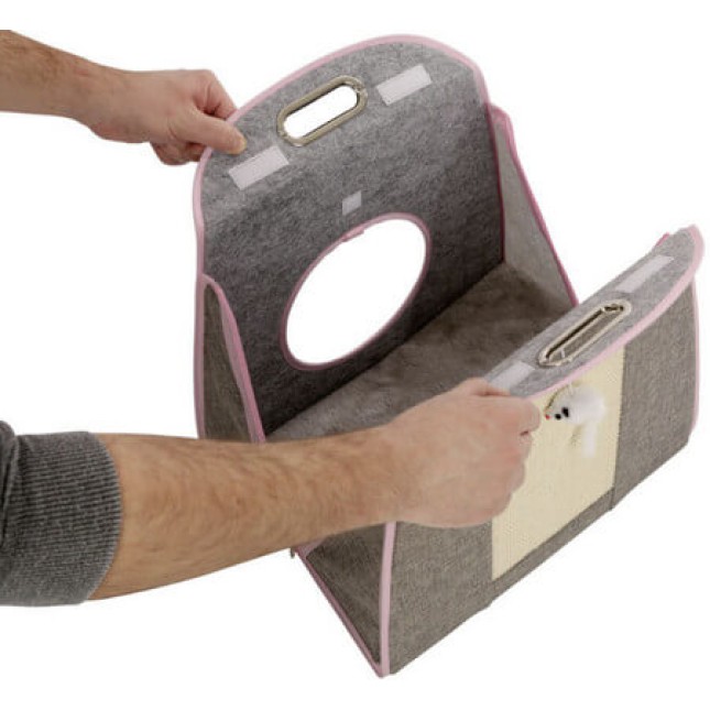 Kerbl Carry Bag Multi 3in1,χρησιμεύει ως τσάντα μεταφοράς, χαριτωμένη σπηλιά και παιχνίδι