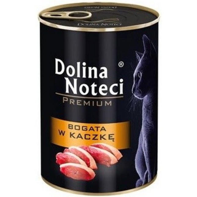 Dolina Noteci premium τροφή για ενήλικες γάτες πάπια 400gr