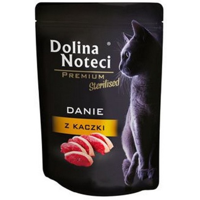 Dolina Noteci Premium φακελάκι για στειρωμένες γάτες πάπια 85gr Dolina Noteci Premium φακελάκι για στειρωμένες γάτες πάπια 85gr