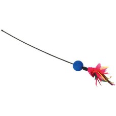 Kerbl Feather stick with rattle ένα διασκεδαστικό παιχνίδι που θα απολαύσει το κατοικίδιο ζώο σας