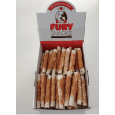 Fury λιχουδιές σκύλων twisted stick με κοτόπουλο