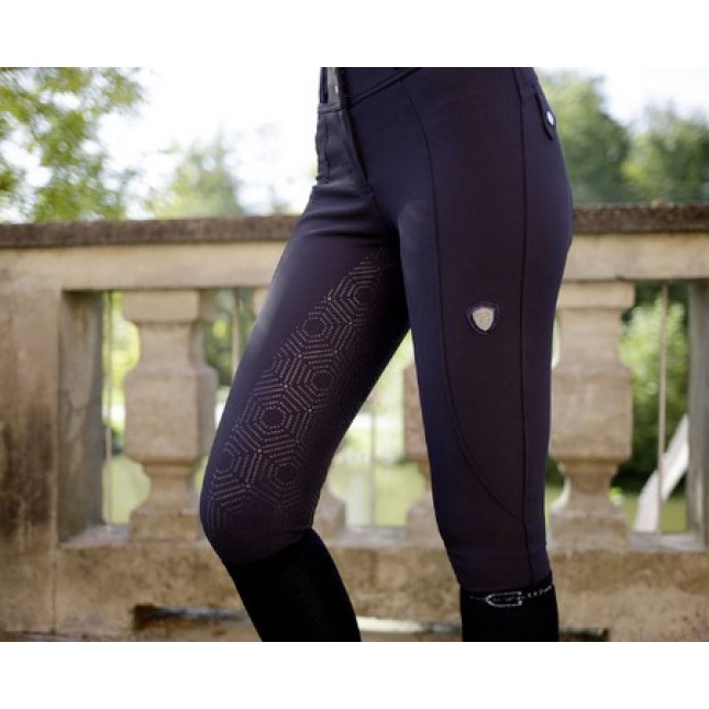 Covalliero παντελόνι HighWaist σκούρο μπλε,κατασκευασμένο από εξαιρετικά ελαστικό υλικό Covalliero παντελόνι HighWaist σκούρο μπλε,κατασκευασμένο από εξαιρετικά ελαστικό υλικό