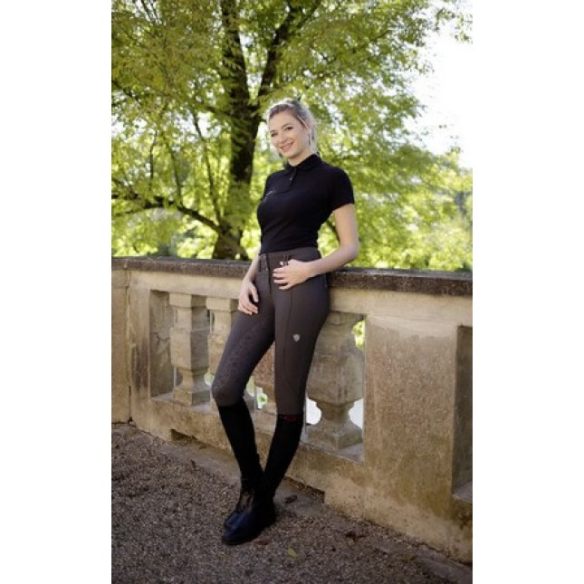 Covalliero παντελόνι HighWaist σκούρο γκρι, κατασκευασμένο από εξαιρετικά ελαστικό υλικό Covalliero παντελόνι HighWaist σκούρο γκρι, κατασκευασμένο από εξαιρετικά ελαστικό υλικό