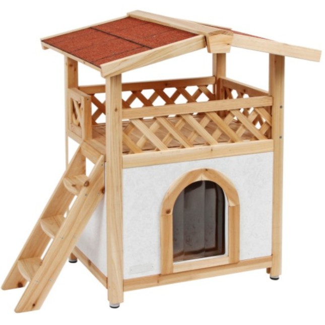 Kerbl Cat House σπίτι γάτας διώροφο είναι κατάλληλο για όλες τις γάτες που μένουν έξω. Kerbl Cat House σπίτι γάτας διώροφο είναι κατάλληλο για όλες τις γάτες που μένουν έξω.