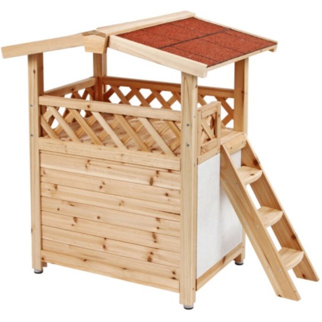 Kerbl Cat House σπίτι γάτας διώροφο είναι κατάλληλο για όλες τις γάτες που μένουν έξω. Kerbl Cat House σπίτι γάτας διώροφο είναι κατάλληλο για όλες τις γάτες που μένουν έξω.