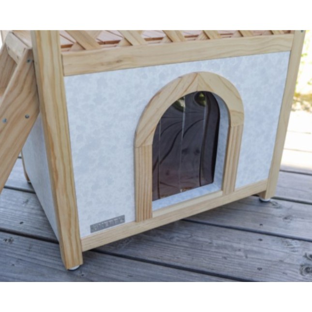 Kerbl Cat House σπίτι γάτας διώροφο είναι κατάλληλο για όλες τις γάτες που μένουν έξω. Kerbl Cat House σπίτι γάτας διώροφο είναι κατάλληλο για όλες τις γάτες που μένουν έξω.