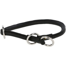 Kerbl Round Leather Choker Roma stopper, 60cm, 8mm, black