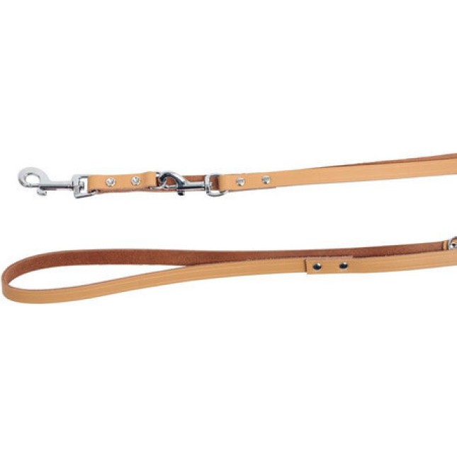 Kerbl MEXICA training leash riveted natural, 12 mm, 200 cm