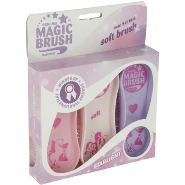 Kerbl σετ βούρτσες MagicBrush Starlight, για εκρηκτική καθαριότητα Kerbl σετ βούρτσες MagicBrush Starlight, για εκρηκτική καθαριότητα