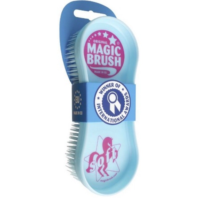 Kerbl βούρτσα MagicBrush Soft, γαλάζια, για τις ιδιαίτερα ευαίσθητες περιοχές των αλόγων