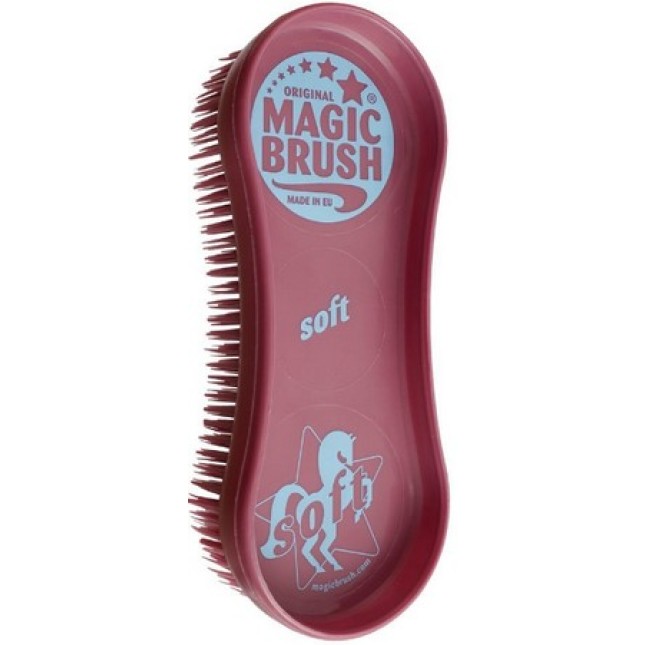 Kerbl βούρτσα MagicBrush Soft, μωβ, για τις ιδιαίτερα ευαίσθητες περιοχές των αλόγων