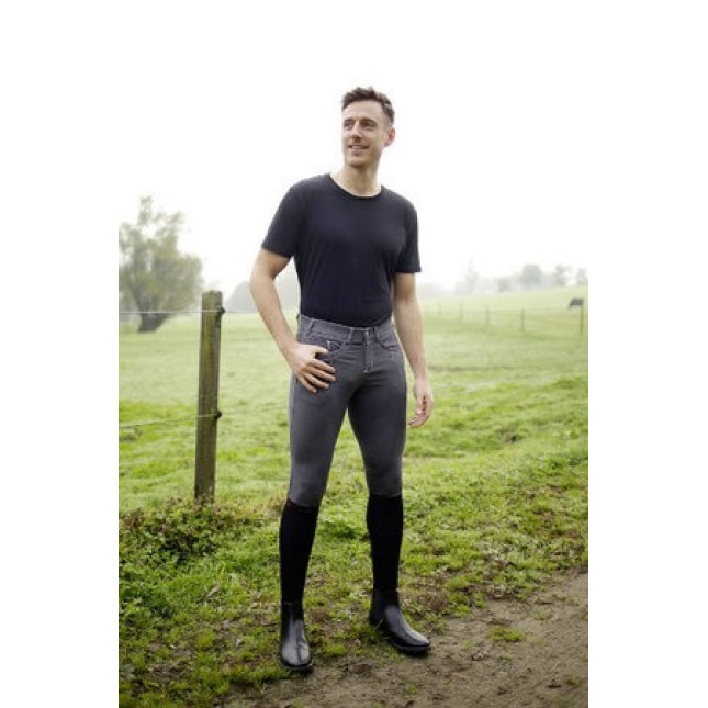 Covalliero ανδρικό παντελόνι ιππασίας BasicPlus γκρι, απο μείγμα βαμβακιού-πολυεστέρα-ελαστάνης