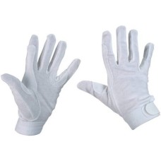 Covalliero γάντια ιππασίας Cotton Jersey λευκά, κατασκευασμένα από ζέρσεϊ / βαμβάκι