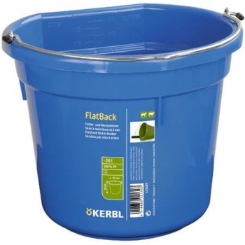 Kerbl κάδος νερού και φαγητού FlatBack 20 λίτρα, μπλε Kerbl κάδος νερού και φαγητού FlatBack 20 λίτρα, μπλε