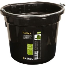 Kerbl κάδος νερού και φαγητού FlatBack 20 λίτρα, μαύρο Kerbl κάδος νερού και φαγητού FlatBack 20 λίτρα, μαύρο