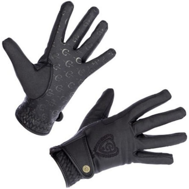 Covalliero χειμερινά γάντια ιππασίας Mora μαύρα, κατασκευασμένο από υλικό υψηλής τεχνολογίας