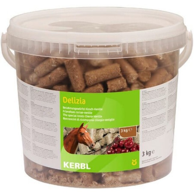Kerbl Delizia λιχουδιές βανίλια-κεράσι, 3 kg Kerbl Delizia λιχουδιές βανίλια-κεράσι, 3 kg