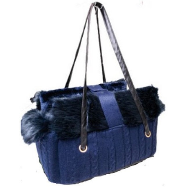 Croci μπλε γούνινη τσάντα fluffy blue 41x24x30cm Croci μπλε γούνινη τσάντα fluffy blue 41x24x30cm