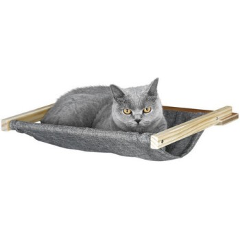 Kerbl Αιώρα τοίχου Wall hammock Tofana 45x40x1,5cm, γκρι Kerbl Αιώρα τοίχου Wall hammock Tofana 45x40x1,5cm, γκρι
