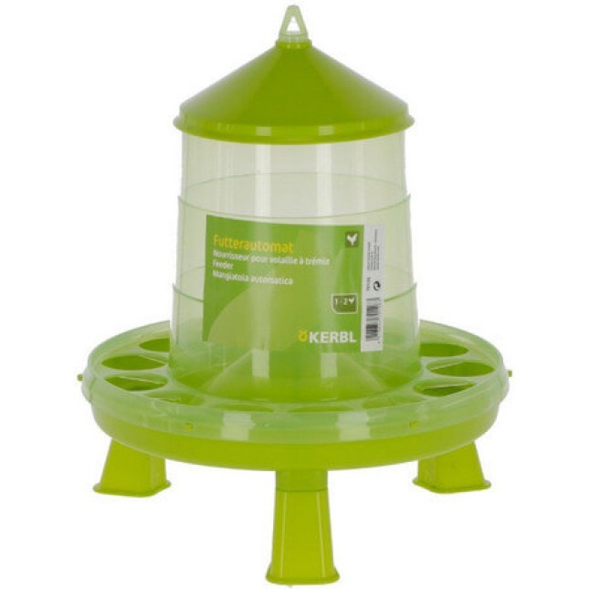 Kerbl Ταΐστρα πλαστική for 2.4L/2kg με πόδια, για πουλερικά